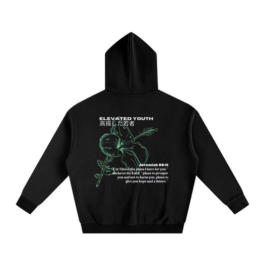 Neon Flower Oversized Hoodie
